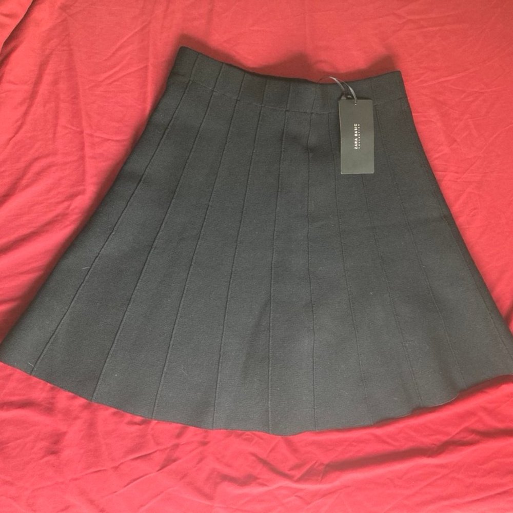 ZARA Black Flare Skirt - Size S
